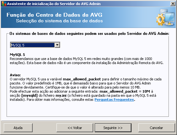 dados obrigatório. Palavra-passe do administrador a palavra-passe do administrador da base de dados obrigatória. Nome da Instância introduza o nome da instância Oracle.