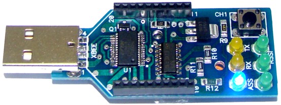 Manual do adaptador CON-USBBEE XPlus - Página 2 Para conectar os módulos XBee/XBee-Pro (IEEE802.15.