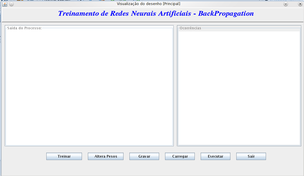 Figura 5 Tela inicial do treinamento da rede neural 4.3.1.