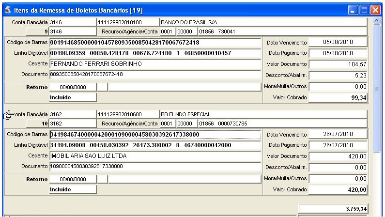 6 TRABALHANDO COM REMESSA DE BOLETOS BANCÁRIOS 6.