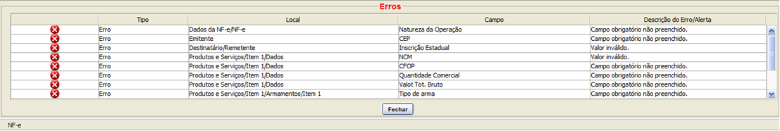 Corrija todos os erros que foram apontados no sistema, e clique em Validar novamente. Etapa concluída Nota Fiscal Validada com sucesso.