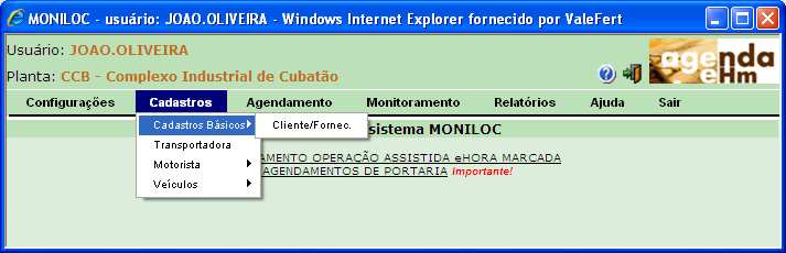 4. Cadastros Base Neste capítulo será abordado os principais cadastros de relevância para operação no dia-a-dia para Clientes e/ou Transportadoras.