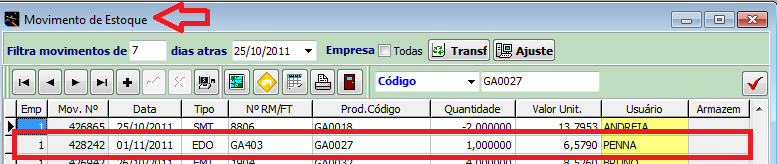 DEVOLUÇÃO DE PRODUTO CONCEDENDO CRÉDITO AO CLIENTE O sistema Orion permite criar um crédito para o cliente, neste caso o cliente está devolvendo a mercadoria, sendo assim o produto está voltando para