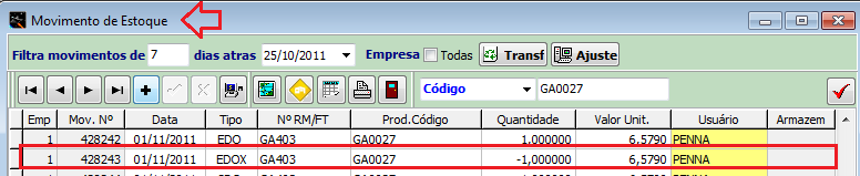 SUBSTITUIÇÃO DE PRODUTO COM DEFEITO O sistema Orion permite controlar a devolução e substituição de produtos com defeitos, o cliente devolve uma mercadoria com defeito, porém não será dada entrada no