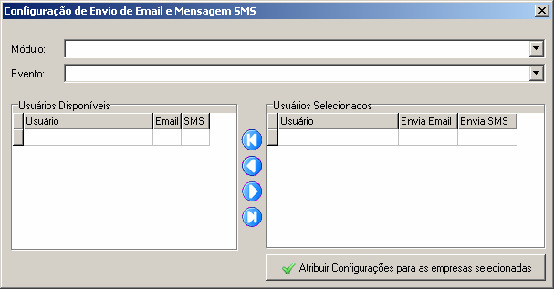 Figura 79 Configurando Envio de Email Exemplo: Módulo Cheque Recebido => Retorno de cheque Significa que: quando houver devolução de cheque e o