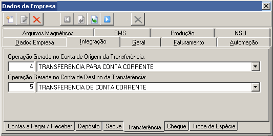 Escolha o campo a ser exibido na Operação Gerada no Saque do Caixa. EX: Saque no Banco. Escolha o campo a ser exibido na Operação Gerada no Saque do Banco. Ex: Saque no Caixa. 3.2.1.4.