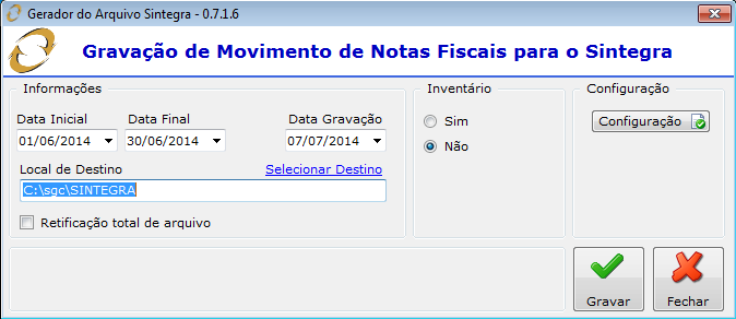 SINTEGRA Atualmente as empresas que emitem documentos fiscais ou escrituram livros fiscais por sistema eletrônico de processamento de dados, são obrigadas a enviar mensalmente para as Secretarias das