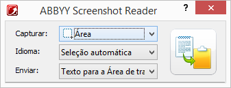 ABBYY Screenshot Reader ABBYY Screenshot Reader é um aplicativo ideal e de fácil uso para capturar dois tipos de capturas de tela Imagem e Texto de qualquer área da tela.