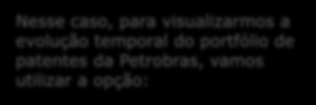 Nesse caso, para visualizarmos a evolução temporal do