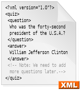 O cabeçalho opcional de todo XML é o que se segue: <?xml version="1.0" encoding="iso-8859-1"?