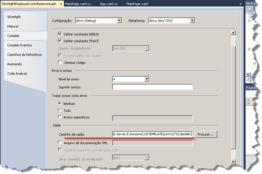 Tarefa 3 Implantar e testar usando a Web Part de geração de gráficos do SharePoint Silverlight Para implantar a solução no SharePoint, o arquivo.