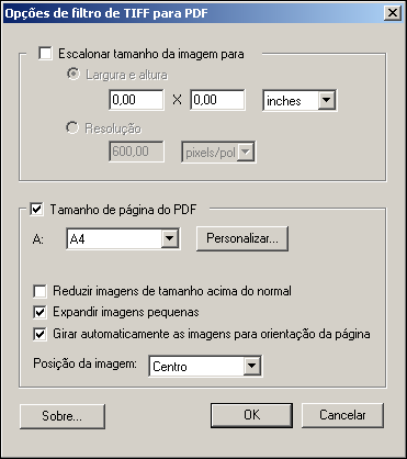 FILTROS DO HOT FOLDERS 65 Uso do filtro TIFF para PDF O filtro TIFF para PDF aceita arquivos TIFF até TIFF 6.0.