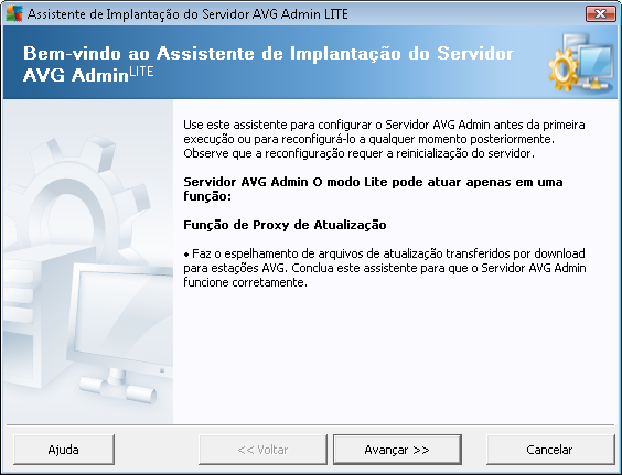 8. AVG Admin Lite O AVG Admin Lite é uma versão simplificada da Instalação Remota do AVG.