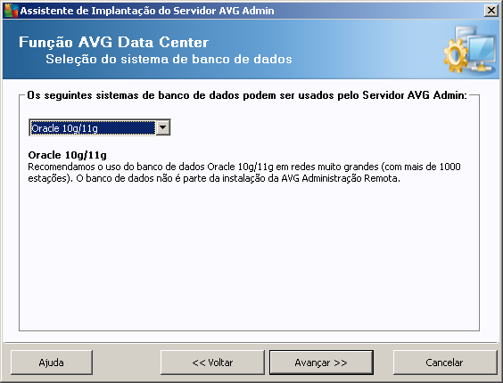 Senha do Senha do administrador - senha do administrador do banco de dados - deve ser preenchida. Nome do banco de dados - mostra o nome do banco de dados predefinido.