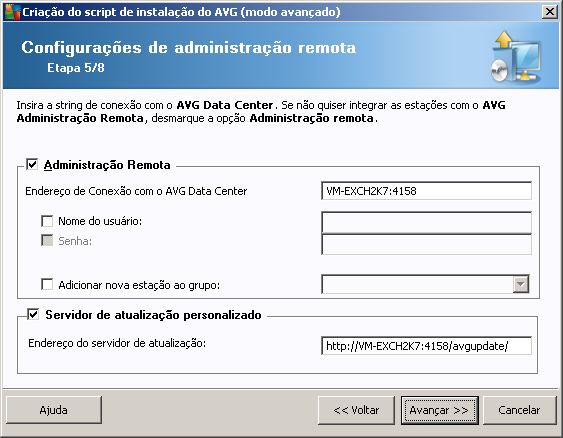 poderá definir também um atraso antes da reinicialização. O valor padrão é dez minutos.