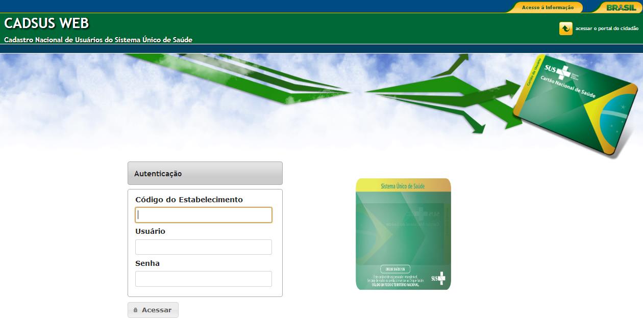 35 No ambiente de treinamento, use a seguinte senha de acesso: Código = CADSUS Usuário = CADSUS Senha = senha É