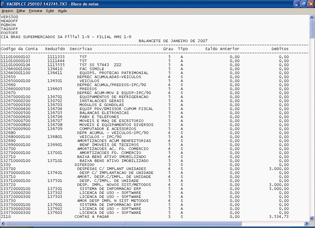 Saldos - VACRPLCT 250107 142741.