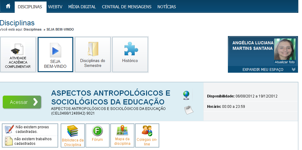 para atendimento particular, mediante demanda, para alunos que se encontram online no ambiente, em simultaneidade ao tutor a distância.