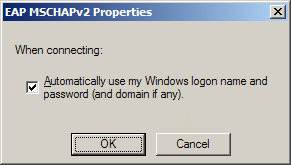 802.1x com PEAP-MSCHAPv2 Considerações Autenticação baseada em password não precisa de PKI Single sign-on (SSO).