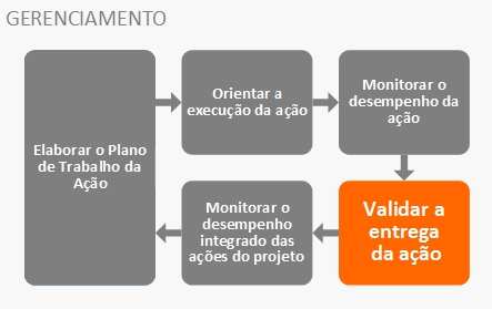 Para elaborar o Painel de Gestão da Ação o gestor de projeto tem como auxílio ferramentas de apoio disponíveis no documento Caixa de Ferramentas GEOR - capítulo 9. 2.