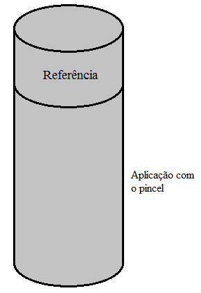 (b) Corpo de prova com aspersão de fenolftaleína antes da realcalinização.