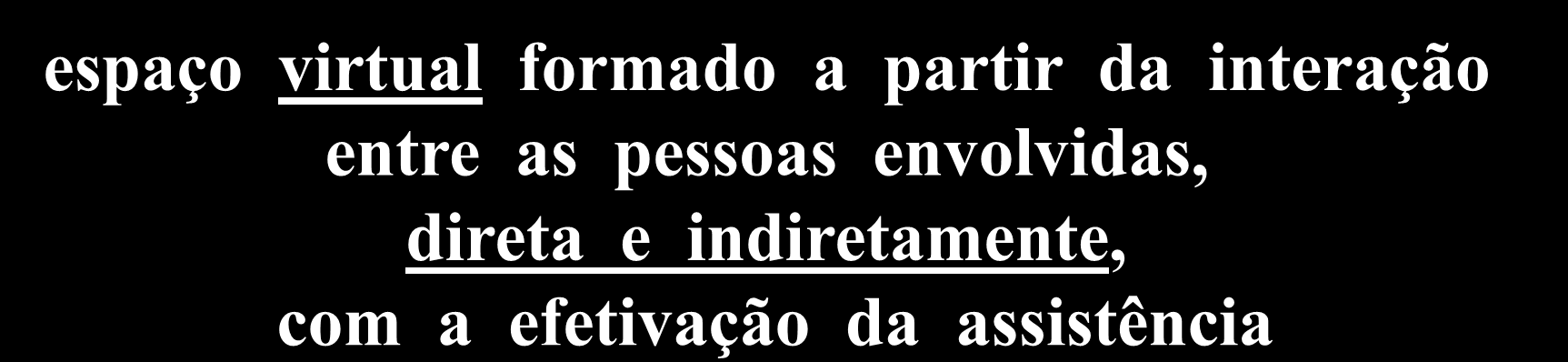 Relacionamento Inter-Pessoal na Prática Hospitalar Campo Assistencial: espaço virtual formado a