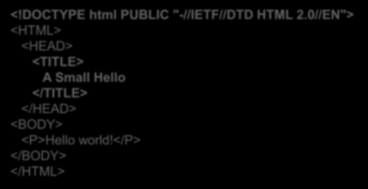 Processo de validação Corrige o site: <!DOCTYPE html PUBLIC "-//IETF//DTD HTML 2.