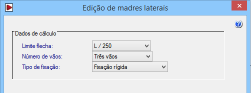 24 Prima no menu Dados obra e seguidamente em Edição de madres na cobertura e lateralmente ou no ícone Madres, presente na barra de ferramentas. Prima em Madres laterais. Fig. 3.