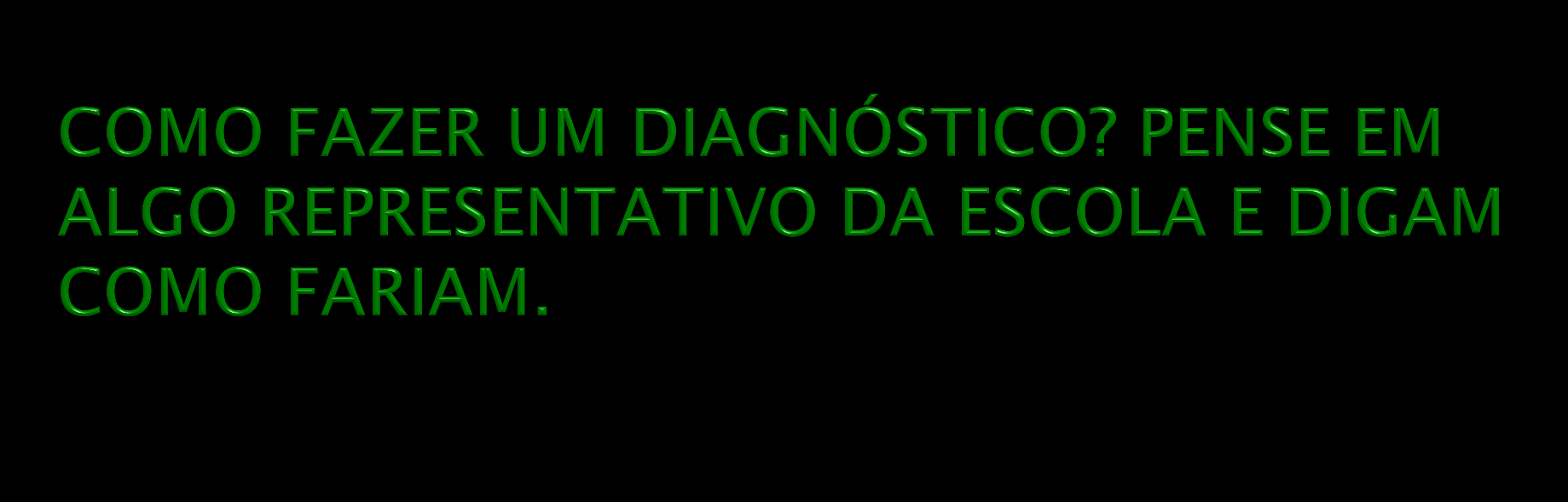 A partir da formação do ano de 2013, o professor demonstrou sua demanda (leitura pelo professor) O que precisamos fazer p saber como é a leitura.