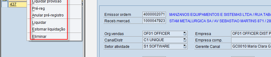 Opções no Documento IP Flexibilidade Copyright 2012 SAP AG.