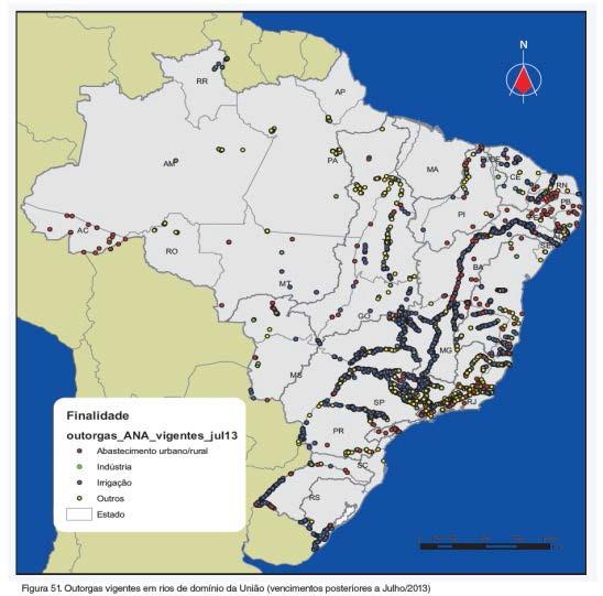SITUAÇÃO DE IMPLANTAÇÃO Evolução do cadastro Utilização do CNARH Outorgas em rios de domínio da
