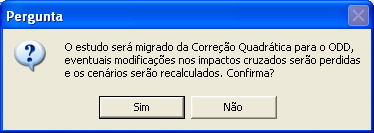 calculados pelo Puma, registrarão, se assim o desejarem, alterações em suas respostas originais. O software Puma, por default, abre a tela na modalidade Impacto ( Correção Quadrática ).