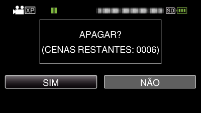 Editar Eliminar ficheiros não desejados Elimine vídeos não desejados se estiver a ficar com pouco espaço no suporte de gravação A capacidade do suporte de gravação pode ser restaurada depois de se