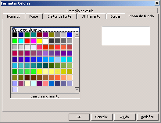A guia Borda tem por finalidade definir bordas (cores, largura, delimitações) para as