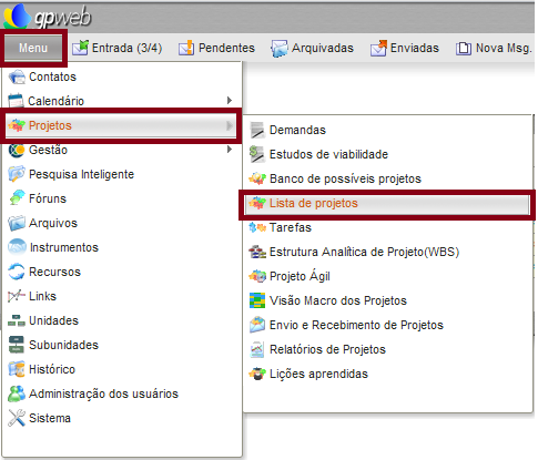 Porque lançar os projetos ligados às metas-ufsc no novo sistema GP-Web? Projetos possibilitam transformar objetivos estratégicos em resultados.