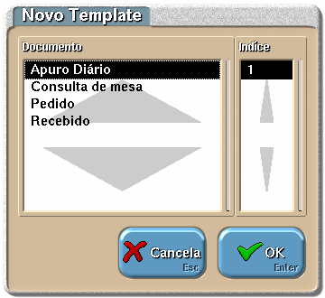 Para o caso das consultas de mesa, vendas a dinheiro e pedidos deve indicar qual o número de C/R do novo documento, porque para estes documentos podem ser criados 9 cabeçalhos e rodapés diferentes.