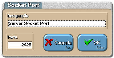 5.7. Server Socket Port É idêntico ao dispositivo Socket Port, mas a direcção da conexão TCP é invertida, isto é, enquanto que o dispositivo Socket Port tenta ligar-se a um servidor, o dispositivo