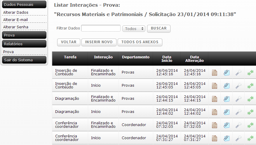 Ao finalizar a etapa do fluxo, a informação é distribuída no e-mail cadastrado dos usuários, tanto da etapa sucessora como do coordenador do curso, mantendo todos os envolvidos atualizados sobre os