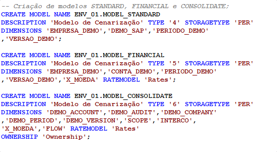 Linguagem BPQL BP Developer Comandos BP