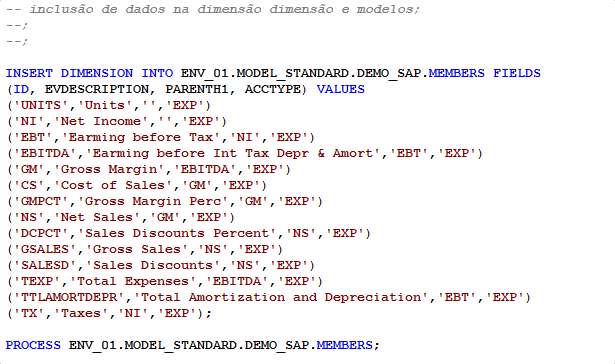 Linguagem BPQL BP Developer Comandos BP Query