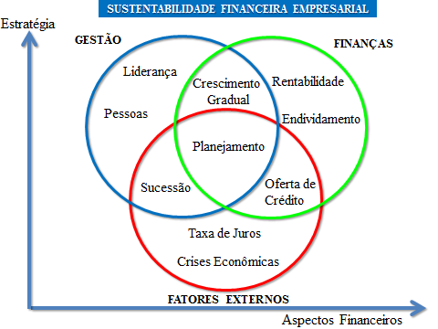 120 Figura 6: Modelo da Sustentabilidade Financeira Empresarial. Fonte: Elaborado pelo autor. O outro enfoque é o da Gestão, com grande importância estratégica e menor relevância financeira.
