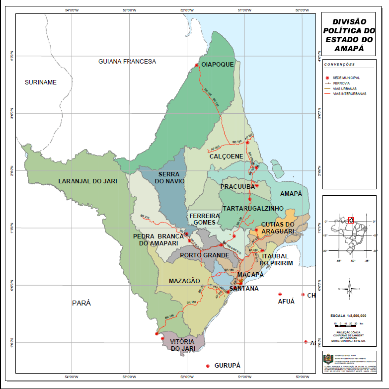 3 MAPA DA DIVISÃO POLÍTICA DO