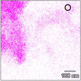 (a) (b) FIG. 4.28 (a) Imagem por STEM de partícula de geopolímero da amostra GFB-6-100, ao lado de partícula desconhecida amorfa (b) mapeamento por EDS da região. 4.3.