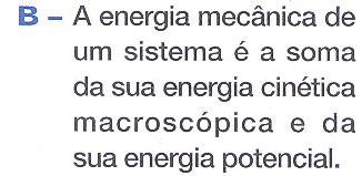 Energia Mecânica Escolhe, entre as