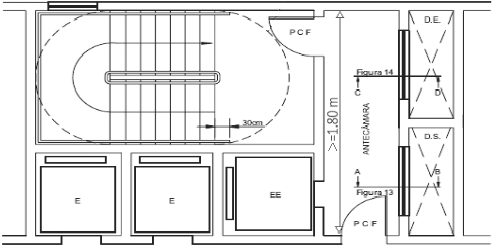 5.7.9 Escadas enclausuradas à prova de fumaça () 5.7.9.1 