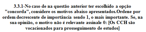 56,5% 38,9% 26,4% 11,6% 0,0% 11,1% 5,8% 5,6% 15,9% 12,5% 10,1% 5,6% 1 2 3 4 5 0 Profissionais Secundárias