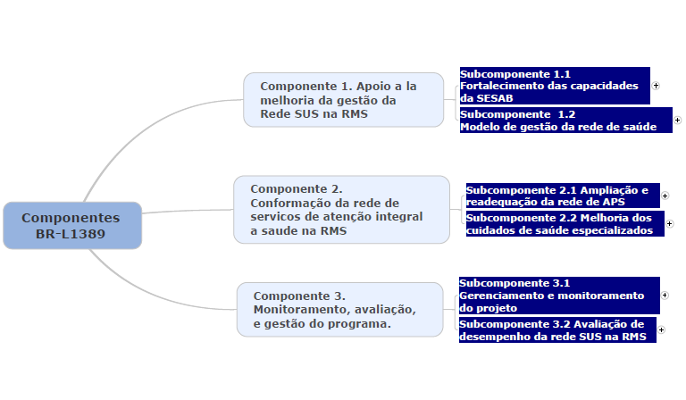 3 a aquisição do sistema de informação em saúde (gerenciamento hospitalar, história clínica, classificação de risco, produção de serviços, custos e regulação do sistema); iv) serviços especializados