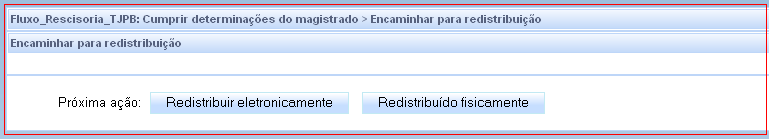 A figura 19 mostra as possíveis saídas para a tarefa Audiência Realizada.