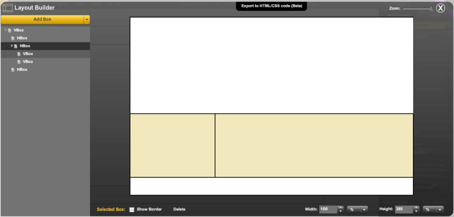 Figura 12 Edição do Layout Builder 9.