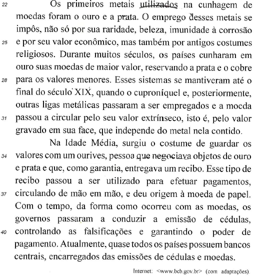 01 Em servindo para avaliar-lhes o valor (linhas6-7), o pronome lhes, que retoma outros produtos (linha 6), equivale, em sentido ao pronome seu.